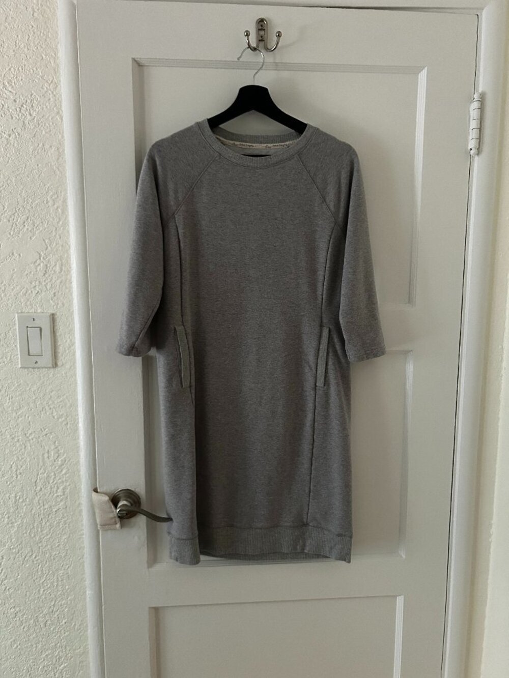 LL Bean Women's Grey Sweatshirt Dress Size XS - Picture 1 of 3